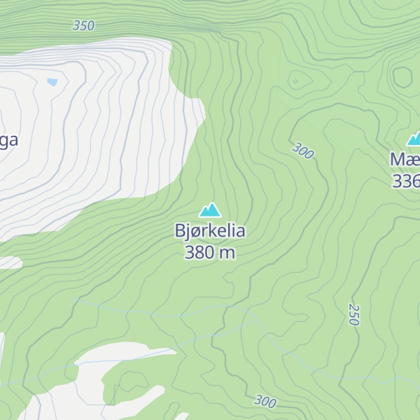 Map of Bjørkelia