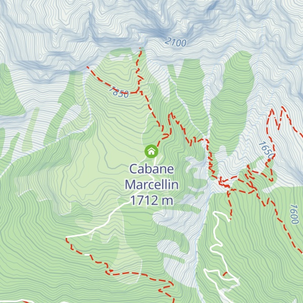 Map of Cabane Marcellin