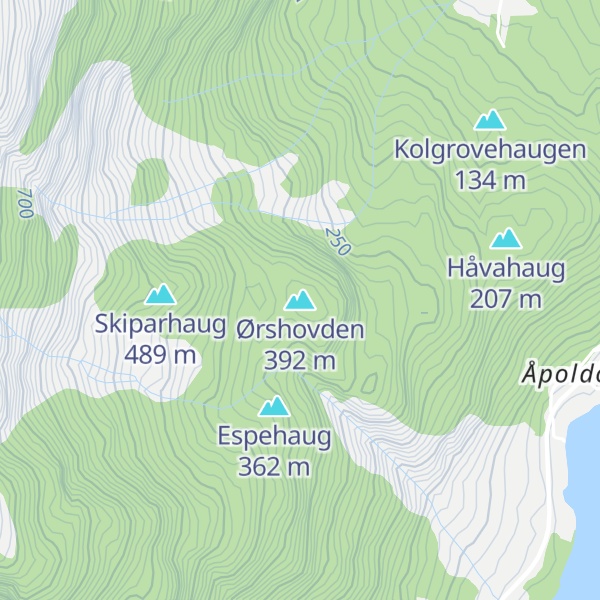 Map of Ørshovden