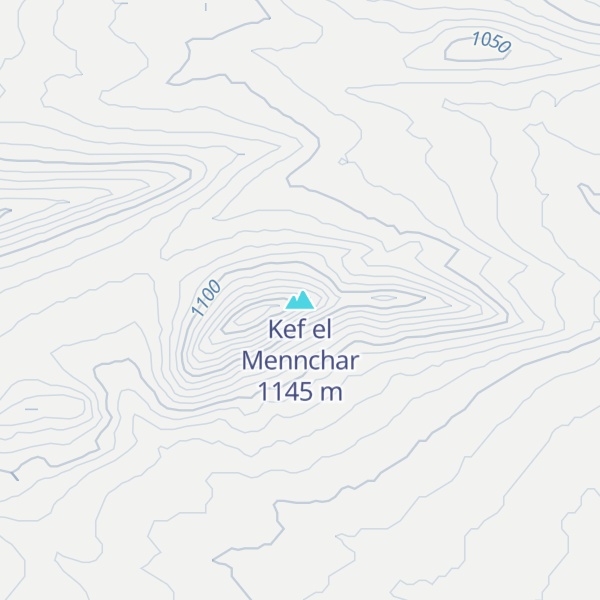 Map of Kef el Mennchar