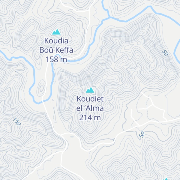 Map of Koudiet el ’Alma