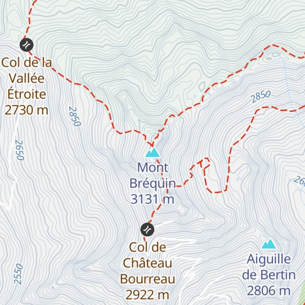 Map of Mont Bréquin