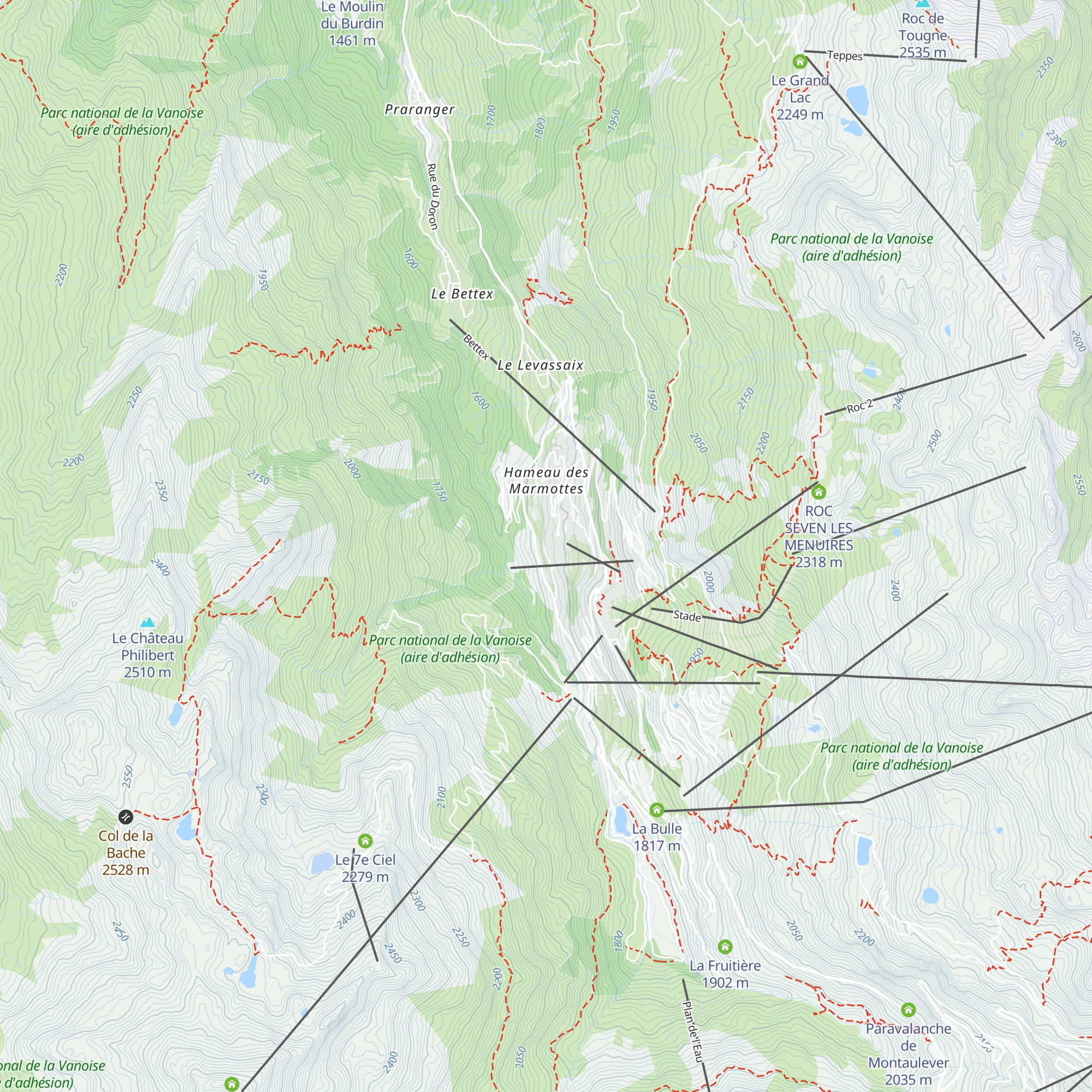 La Ruade map