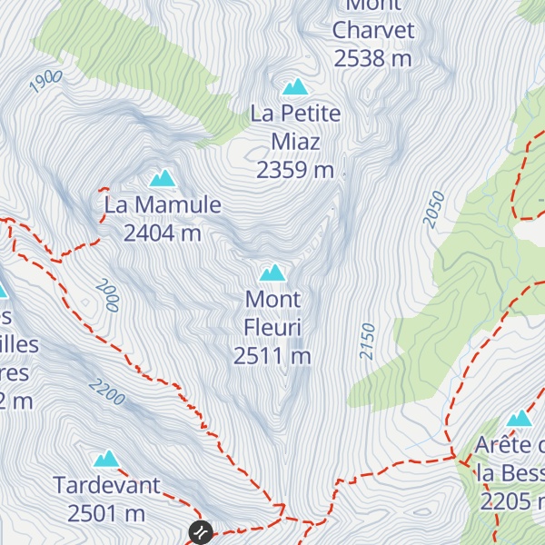Map of Mont Fleuri
