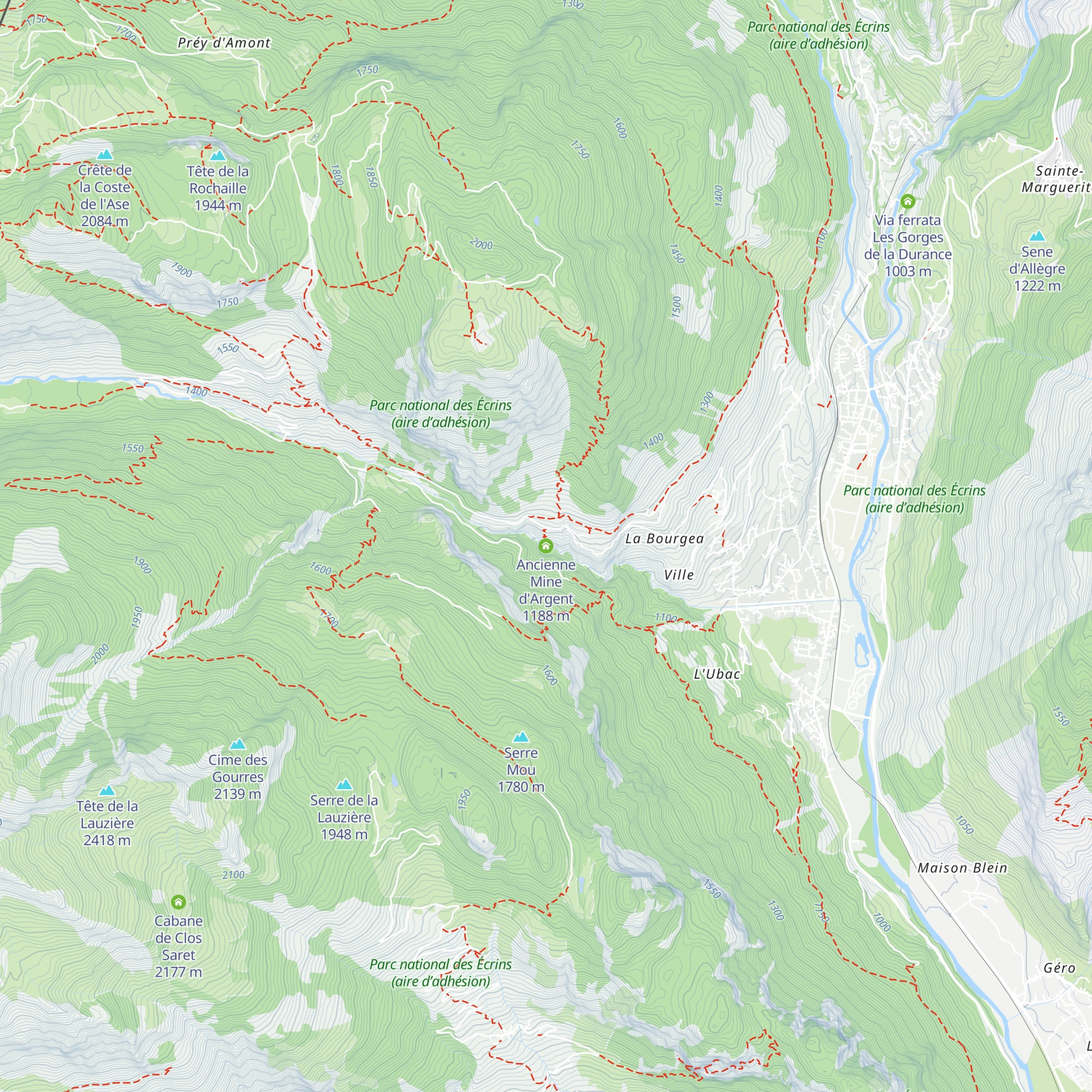 Ancienne Mine d'Argent map