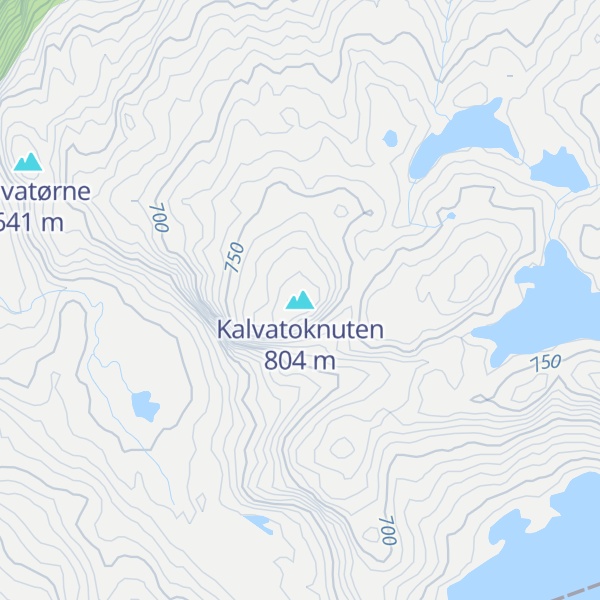 Map of Kalvatoknuten