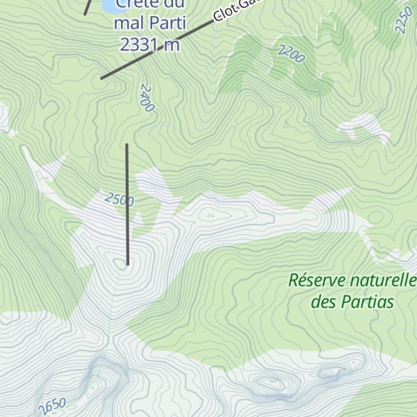 Map of Crête de Serre Chevalier