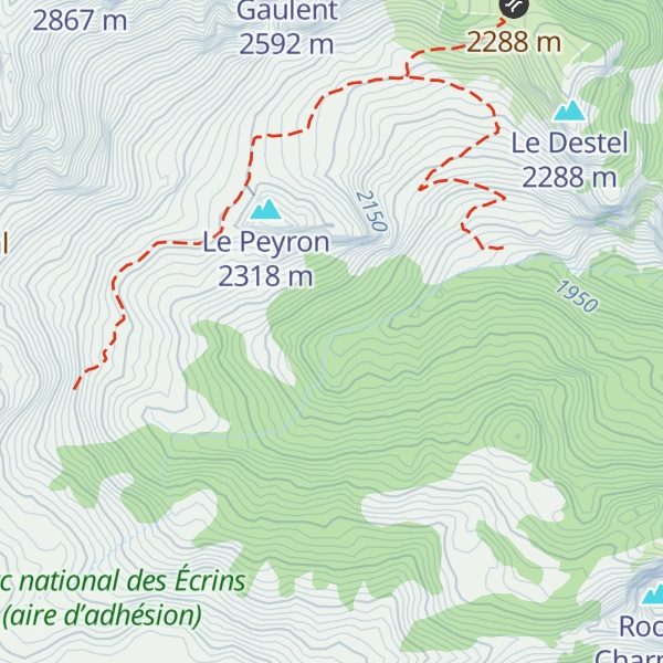 Map of Cabane de Clos St Jean