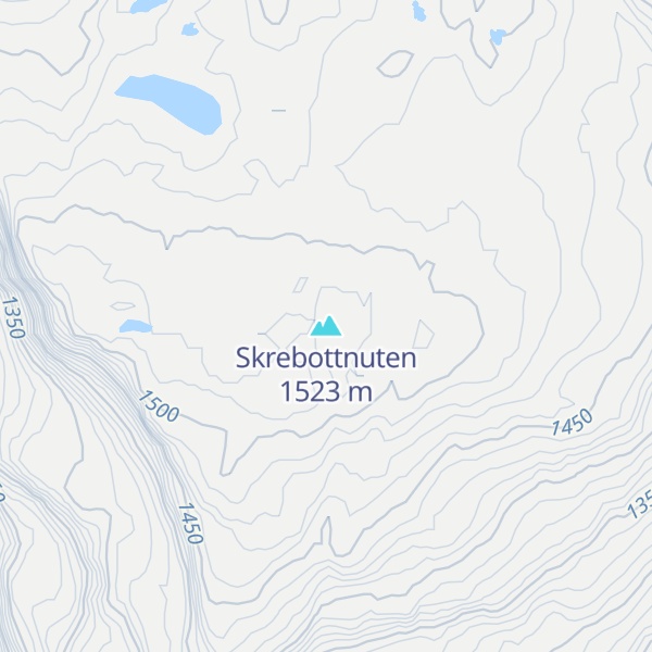 Map of Skrebottnuten