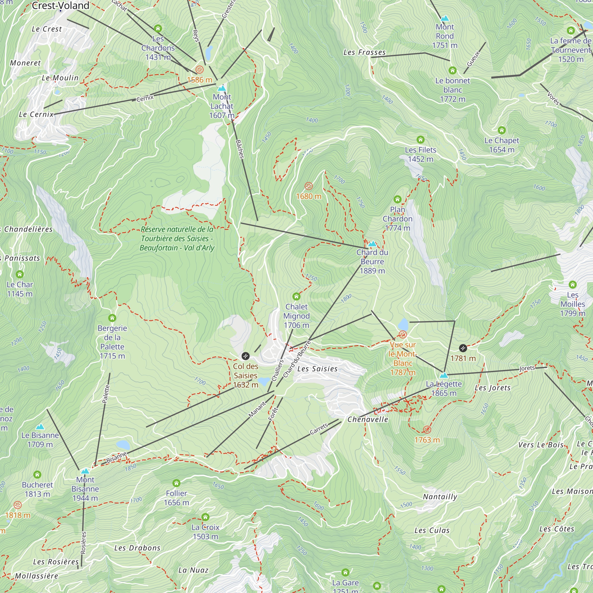 Chalet Mignod map
