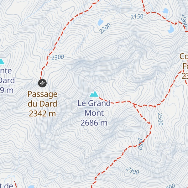 Map of Le Grand Mont