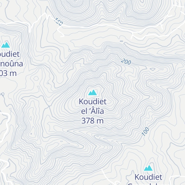 Map of Koudiet el ’Âlîa