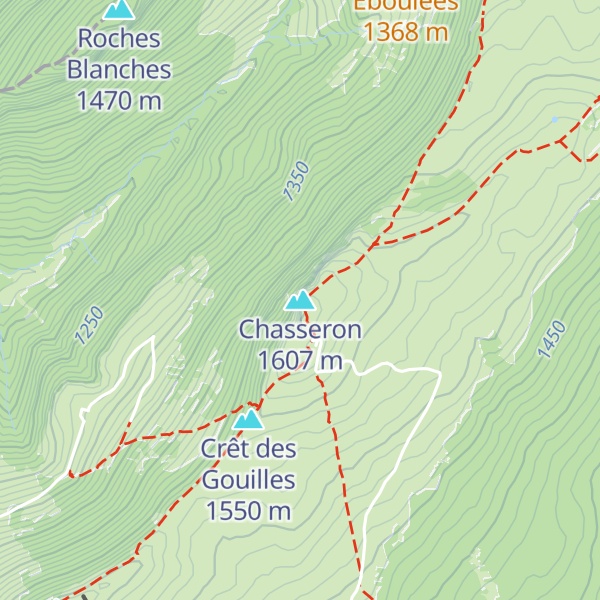 Map of Chasseron