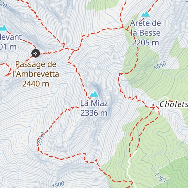 Map of La Miaz