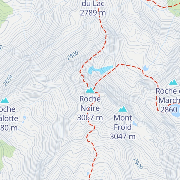 Map of Roche Noire