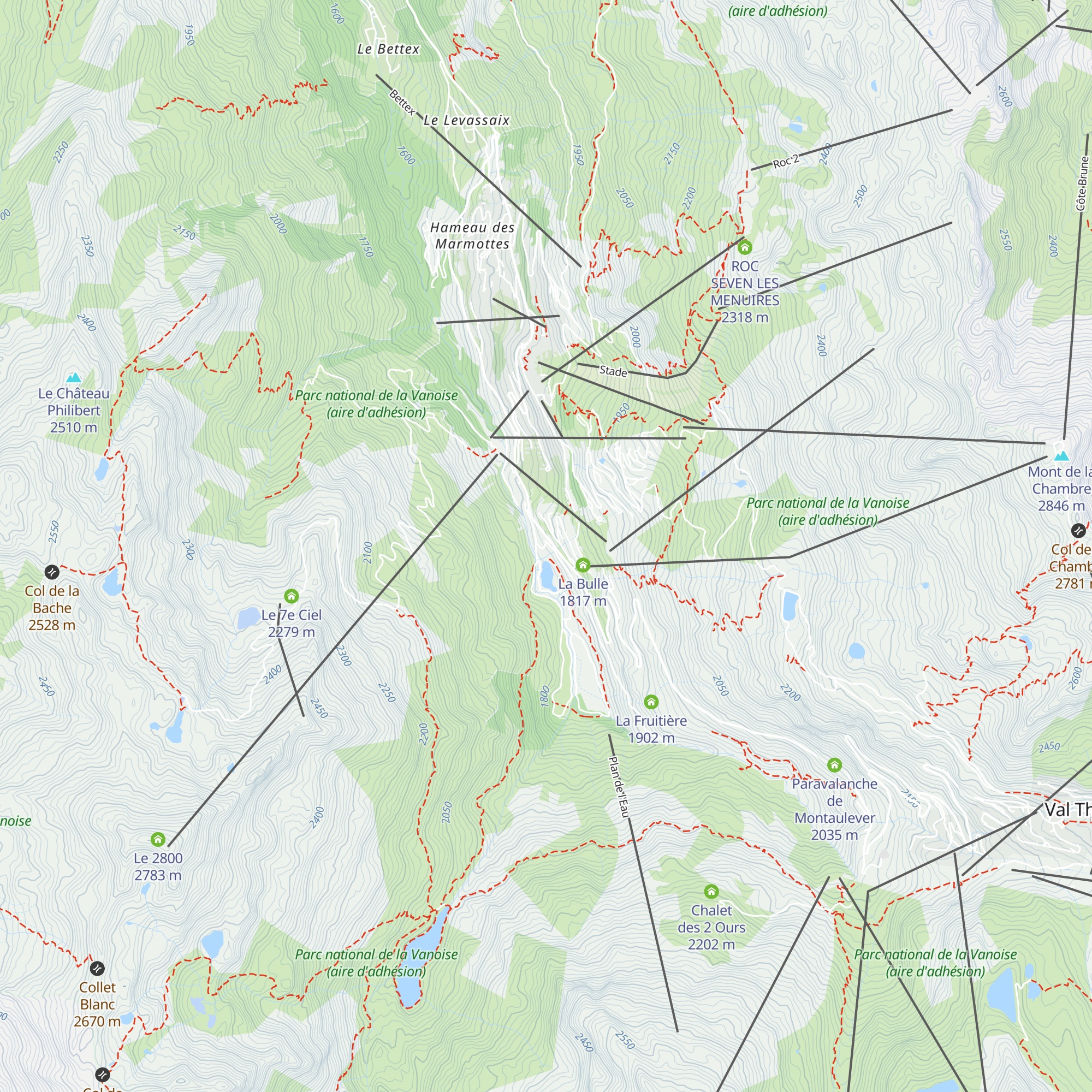 Le Setor map