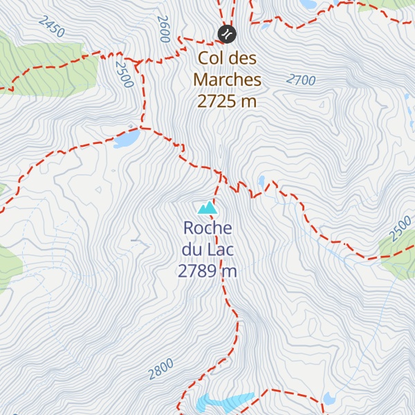 Map of Roche du Lac