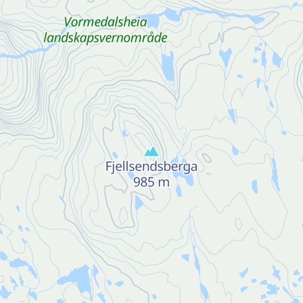 Map of Fjellsendsberga