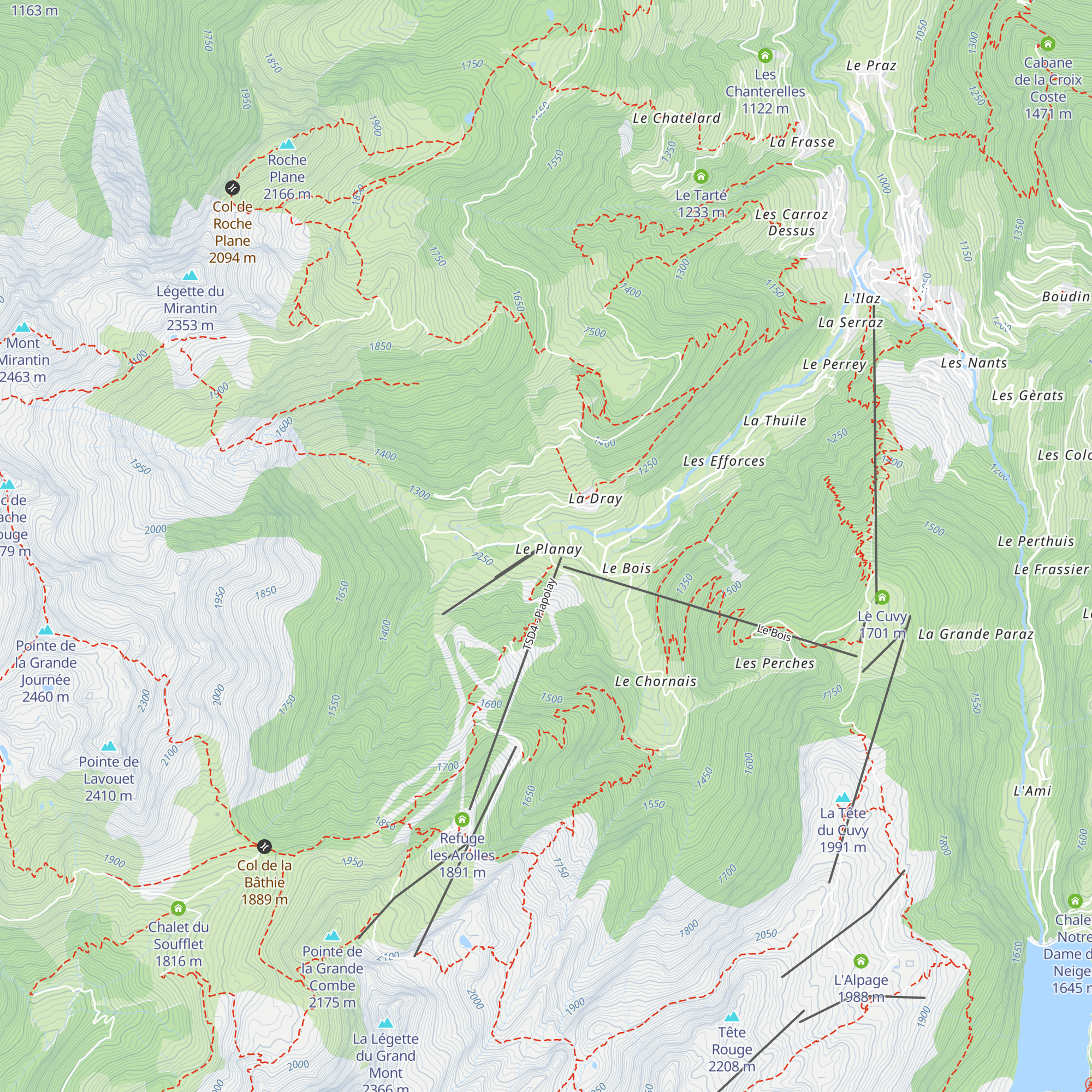 La Terrasse d'Isa map