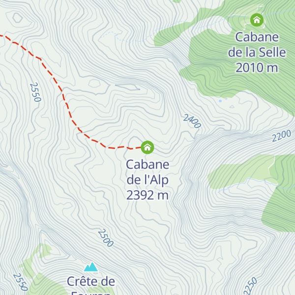 Map of Cabane de l'Alp