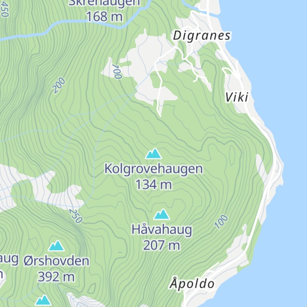 Map of Kolgrovehaugen