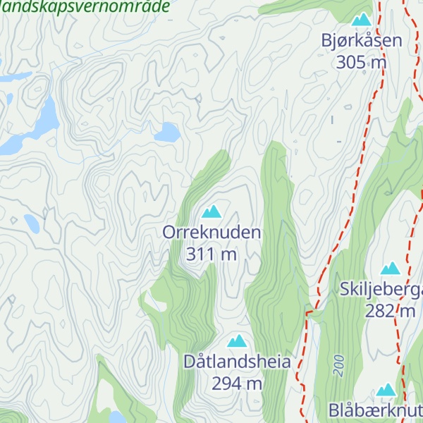 Map of Orreknuden