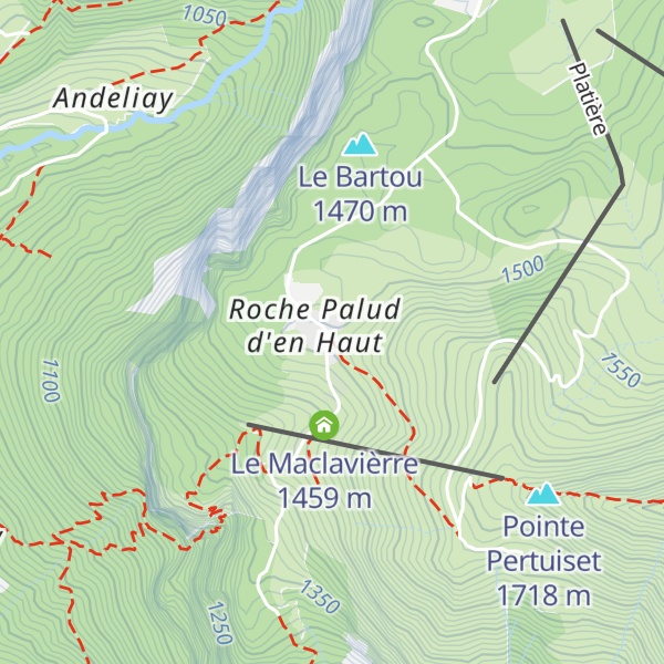 Map of Gîte de Julie et Jymy