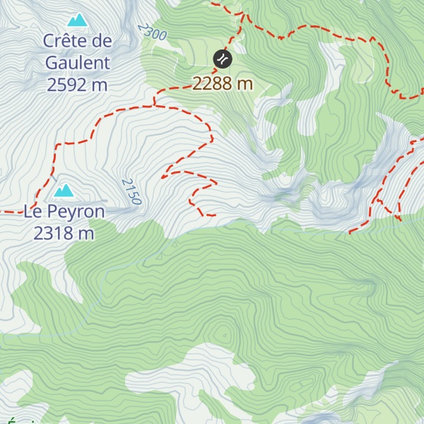 Map of Cabane de Tramouillon