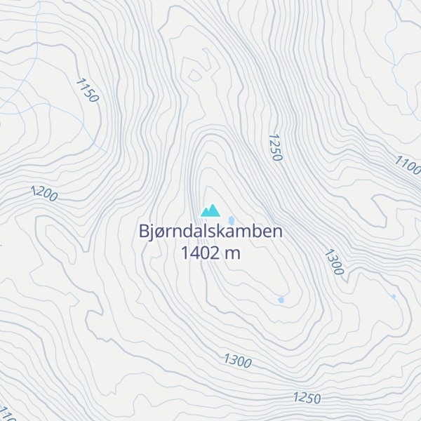 Map of Bjørndalskamben