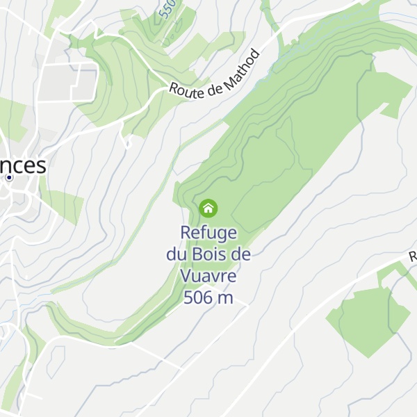 Map of Refuge du Bois de Vuavre