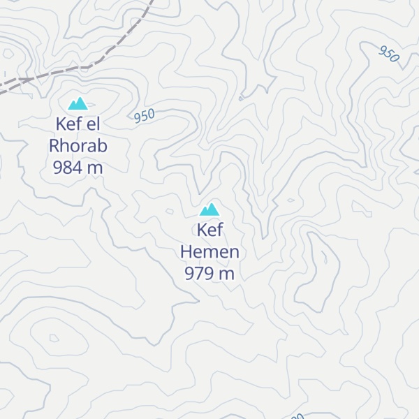 Map of Kef Hemen