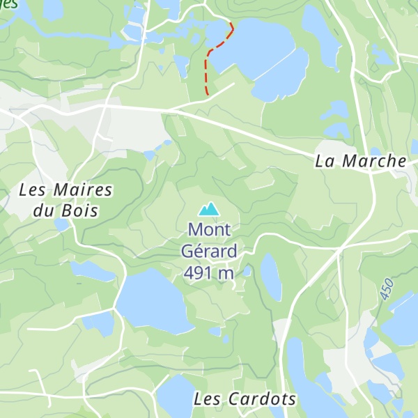 Map of Mont Gérard