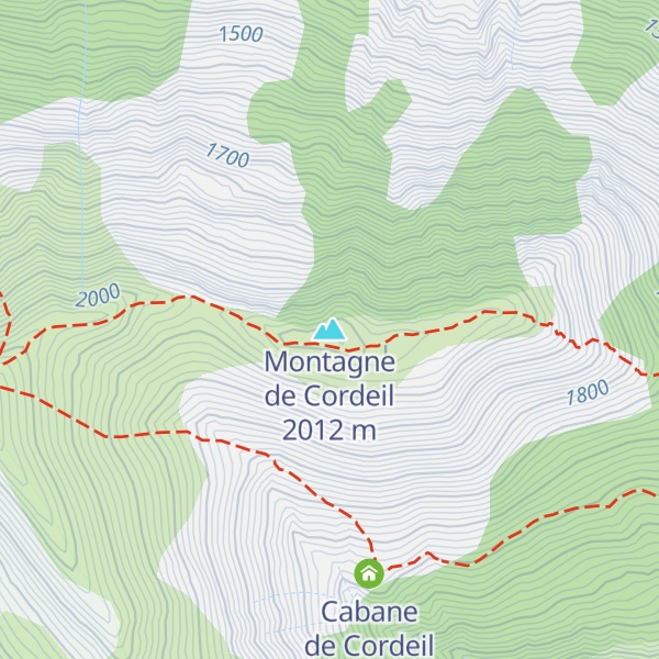 Map of Montagne de Cordeil