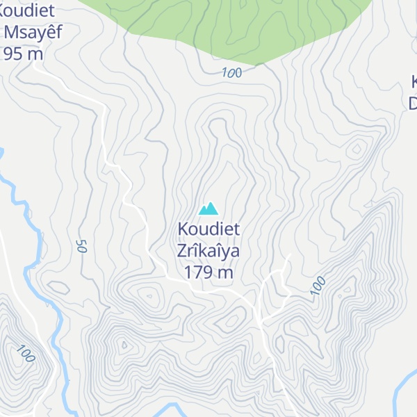 Map of Koudiet Zrîkaîya