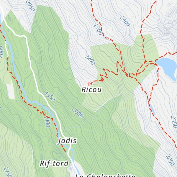 Map of Refuge de Ricou