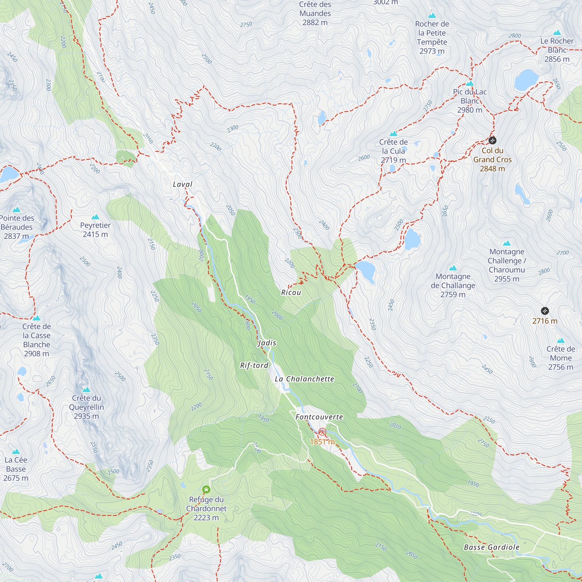 Chalet des Enfants map