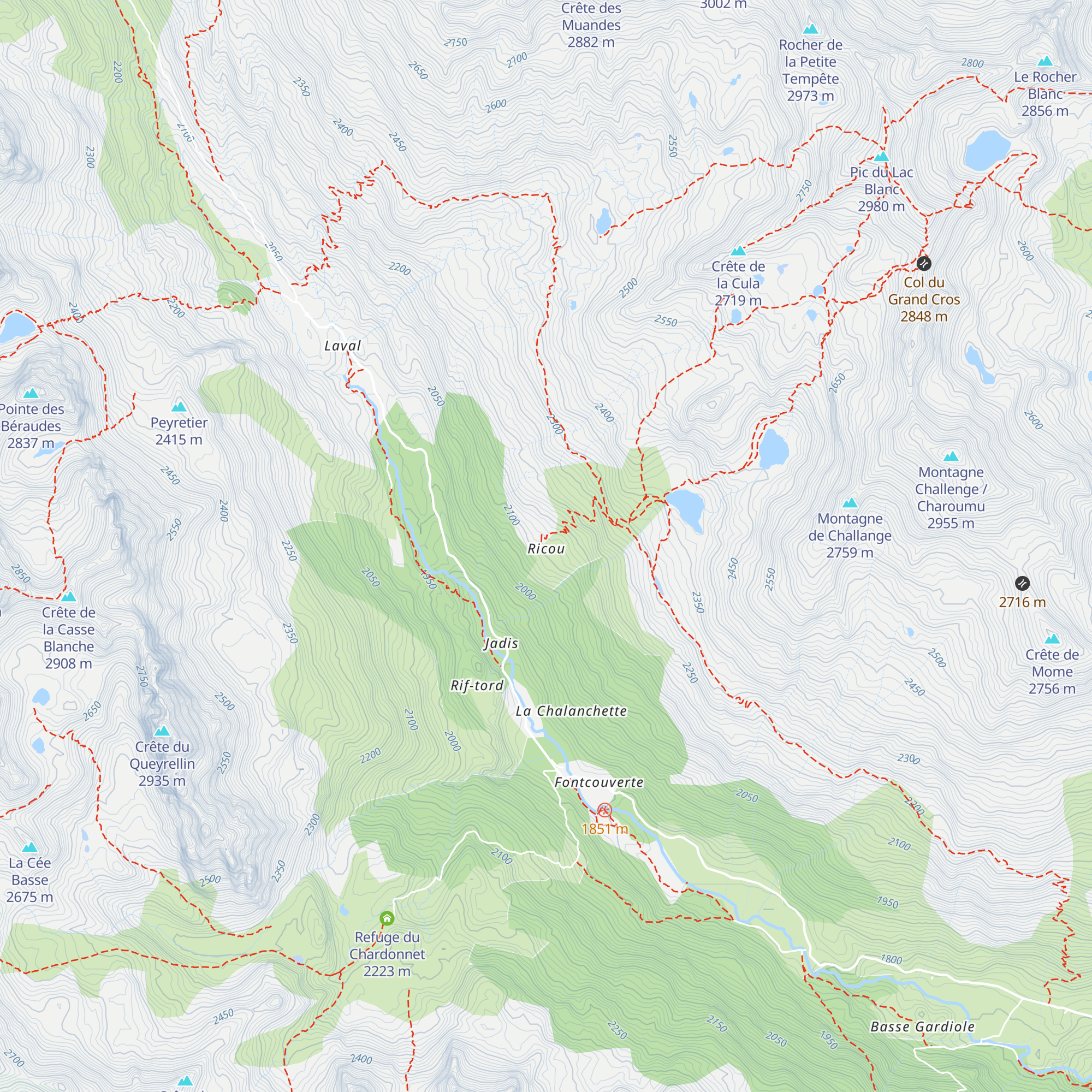 Chalet des Enfants map
