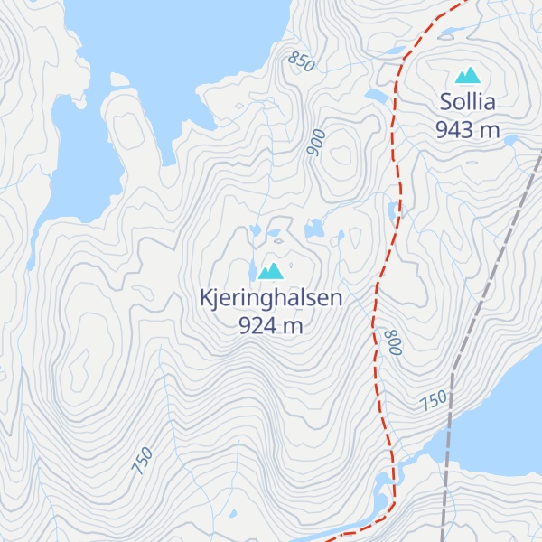 Map of Kjeringhalsen