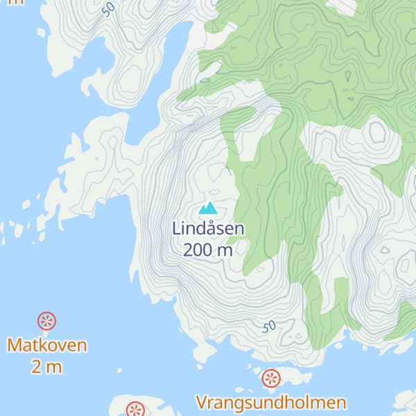 Map of Lindåsen