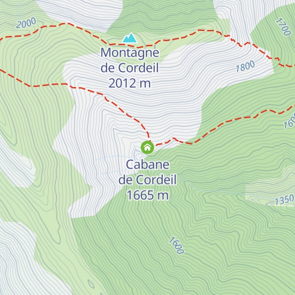 Map of Cabane de Cordeil