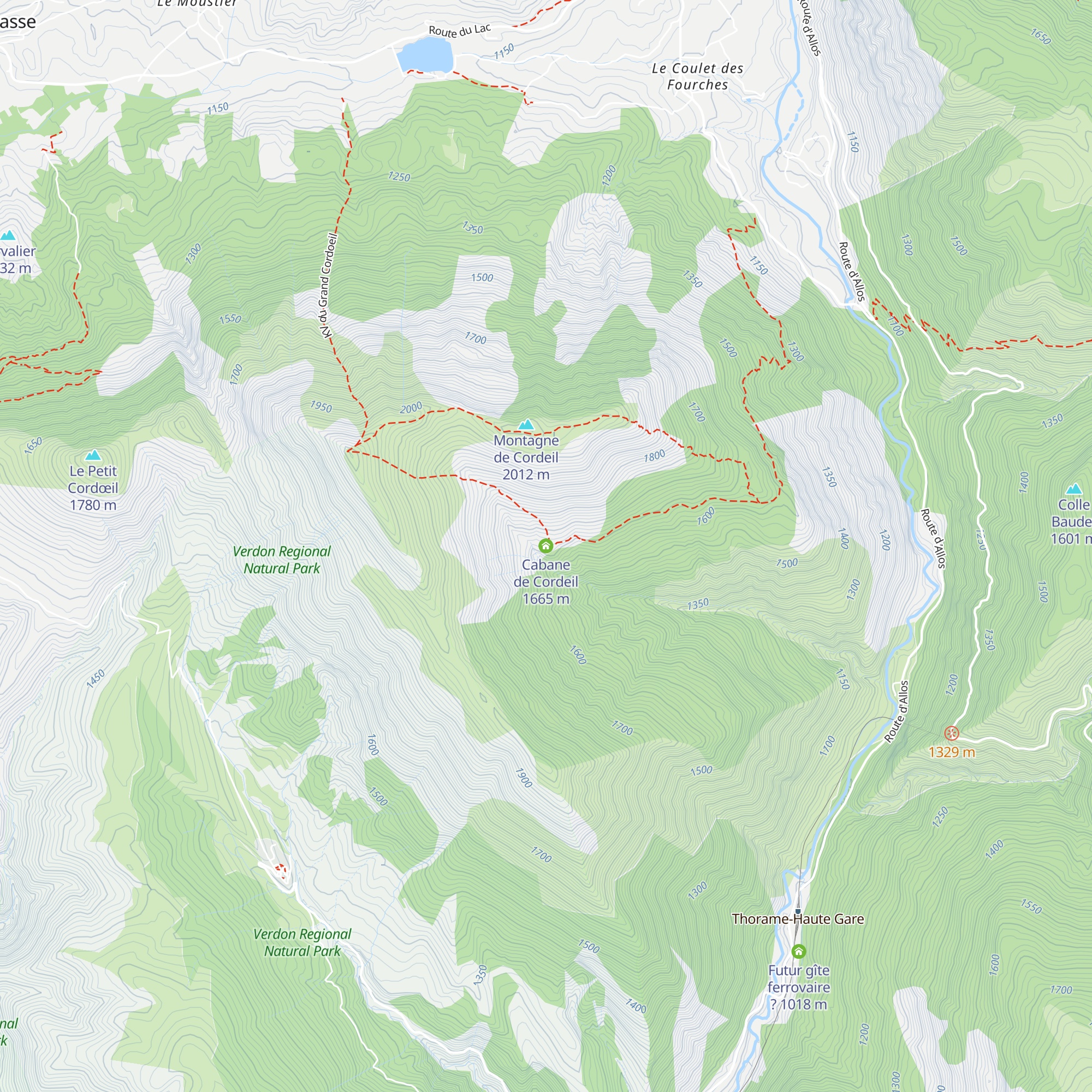 Cabane de Cordeil map