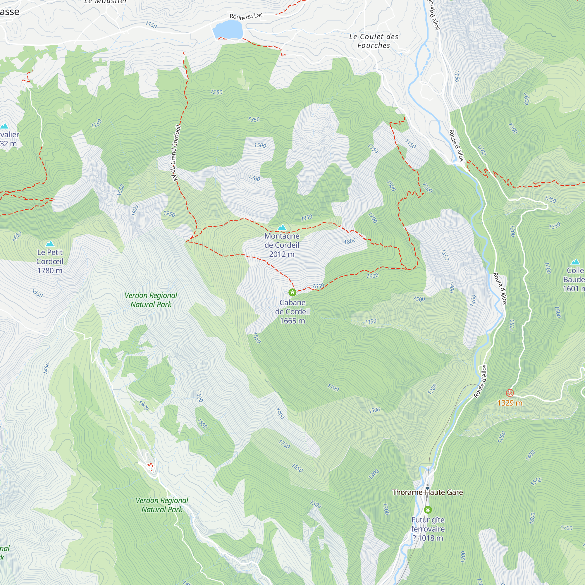 Cabane de Cordeil map