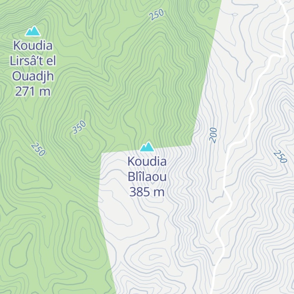 Map of Koudia Blîlaou