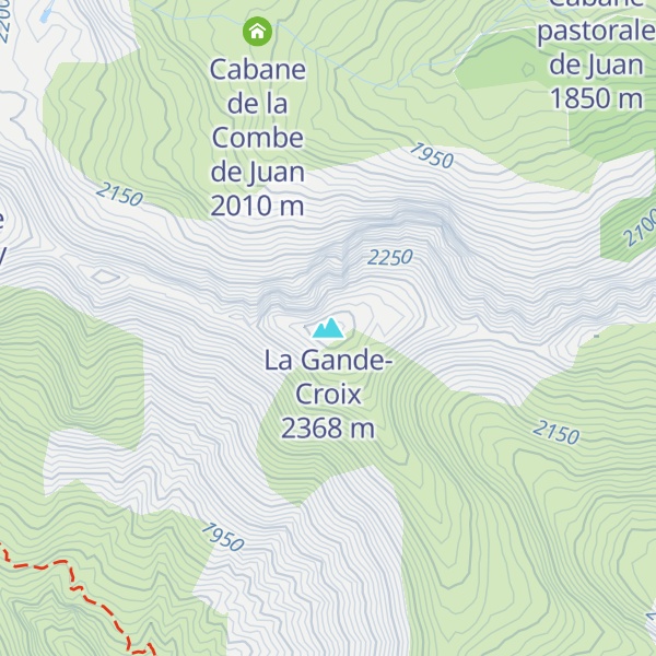 Map of La Gande-Croix