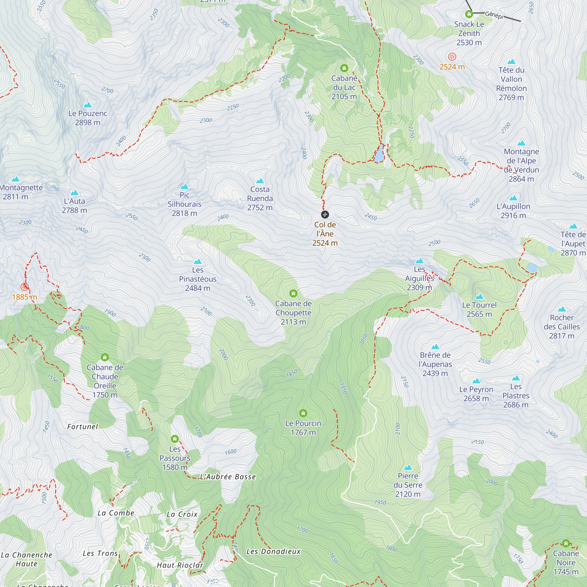 Cabane de Choupette map