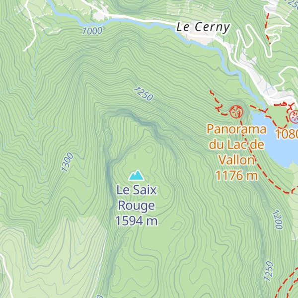 Map of Rocher d'Ombre