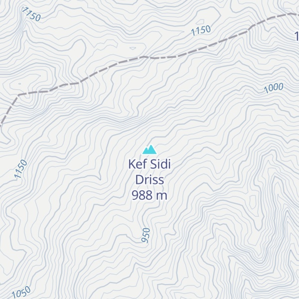 Map of Kef Sidi Driss