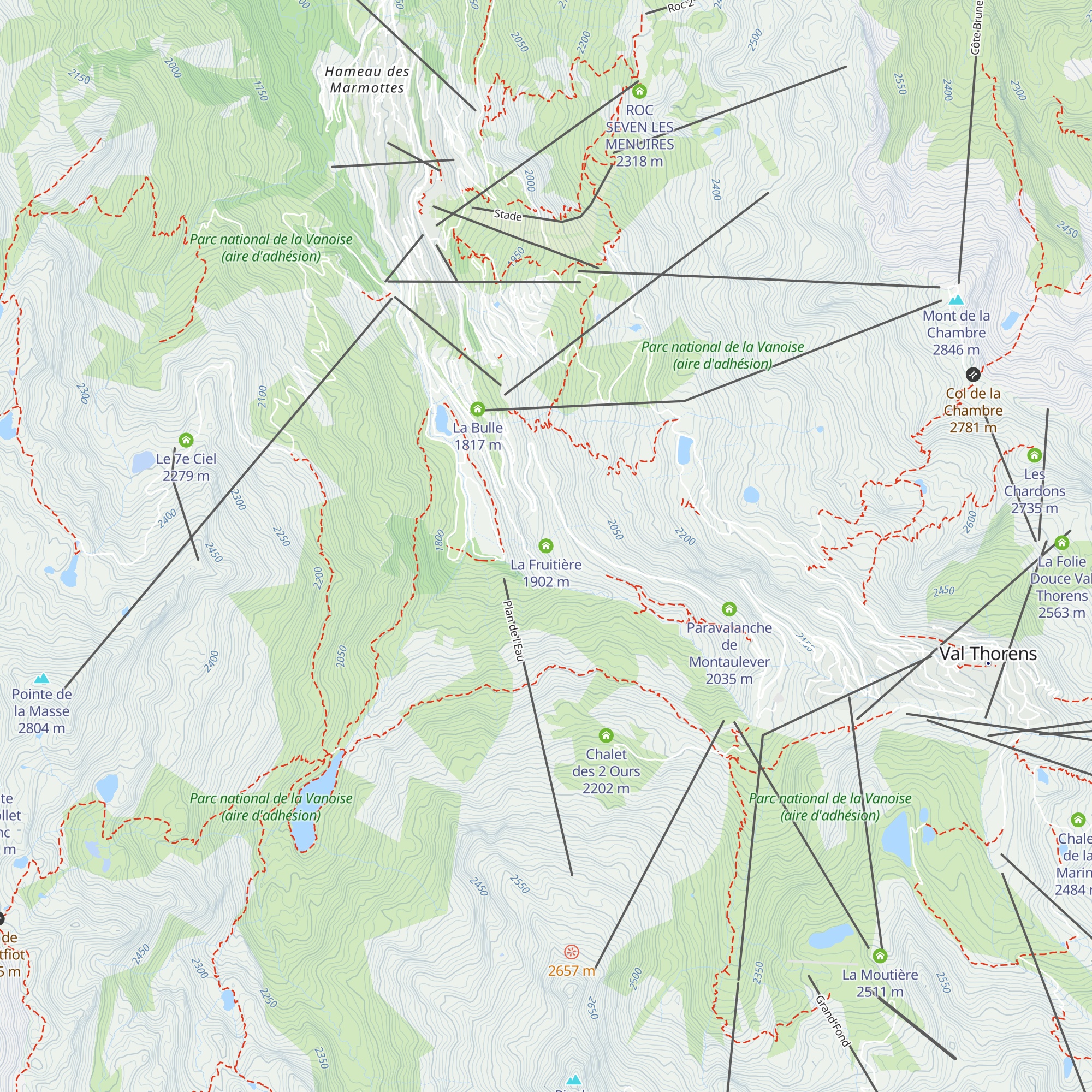La Fruitière map
