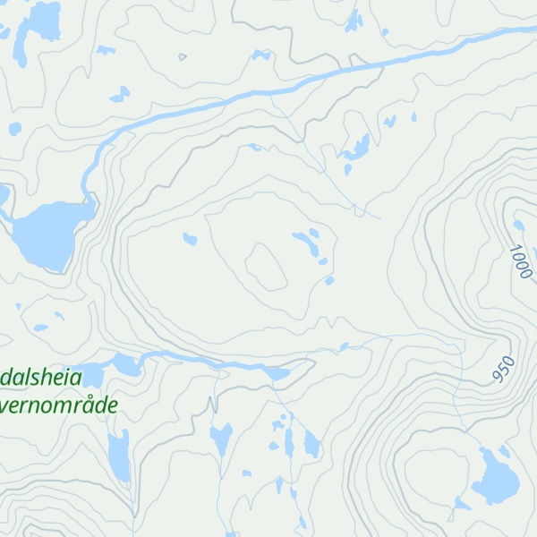 Map of Tøtlandsgrønaheia