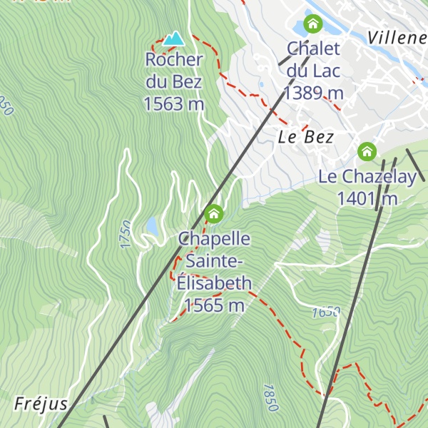 Map of Chapelle Sainte-Élisabeth